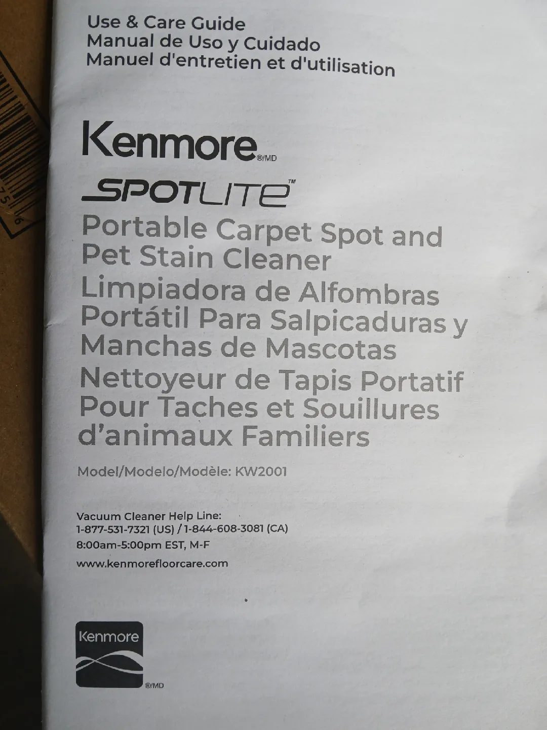 Kenmore SPOTLITE Portable Pet Stain Cleaner image indicator(3)