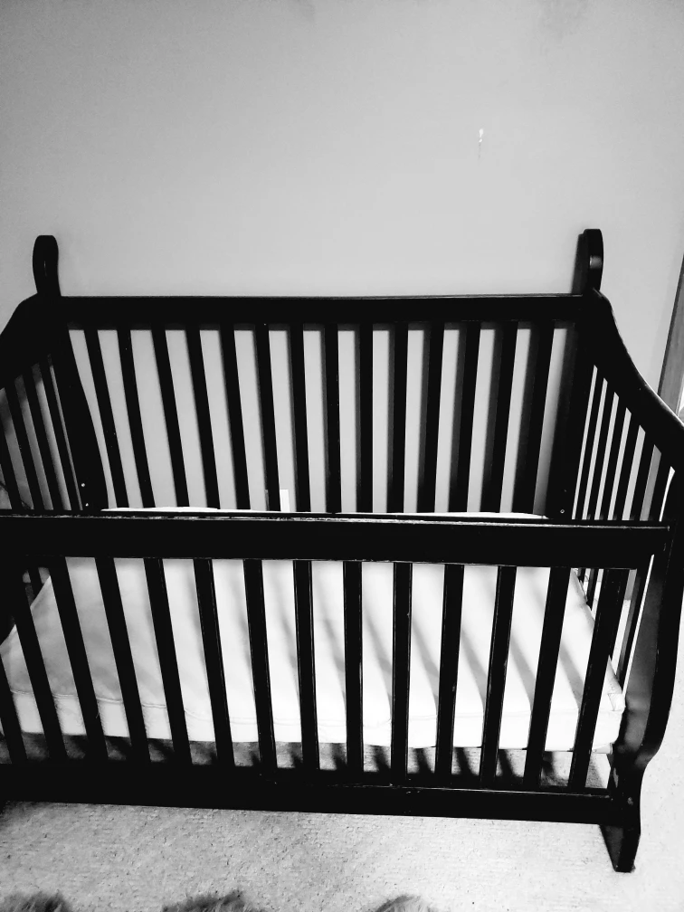 Convertible Baby Crib - Black