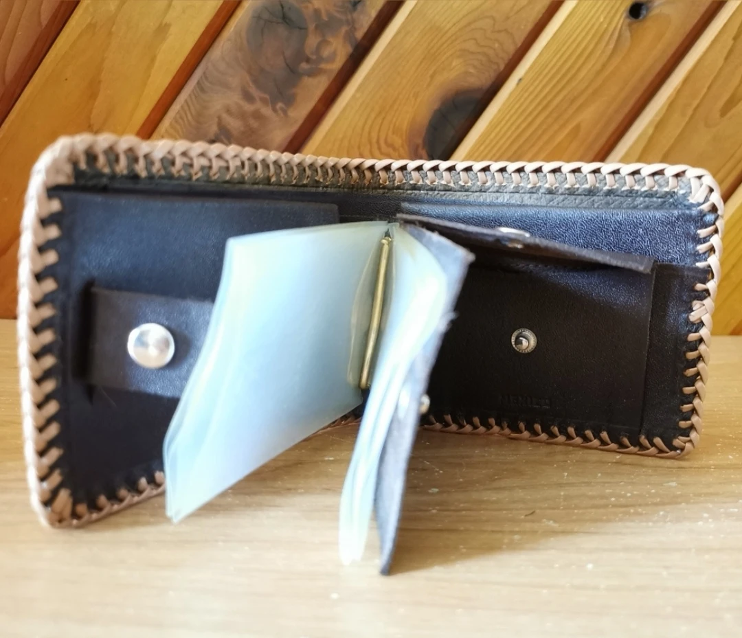 Vintage Hand Tooled Leather Wallet - photo 4