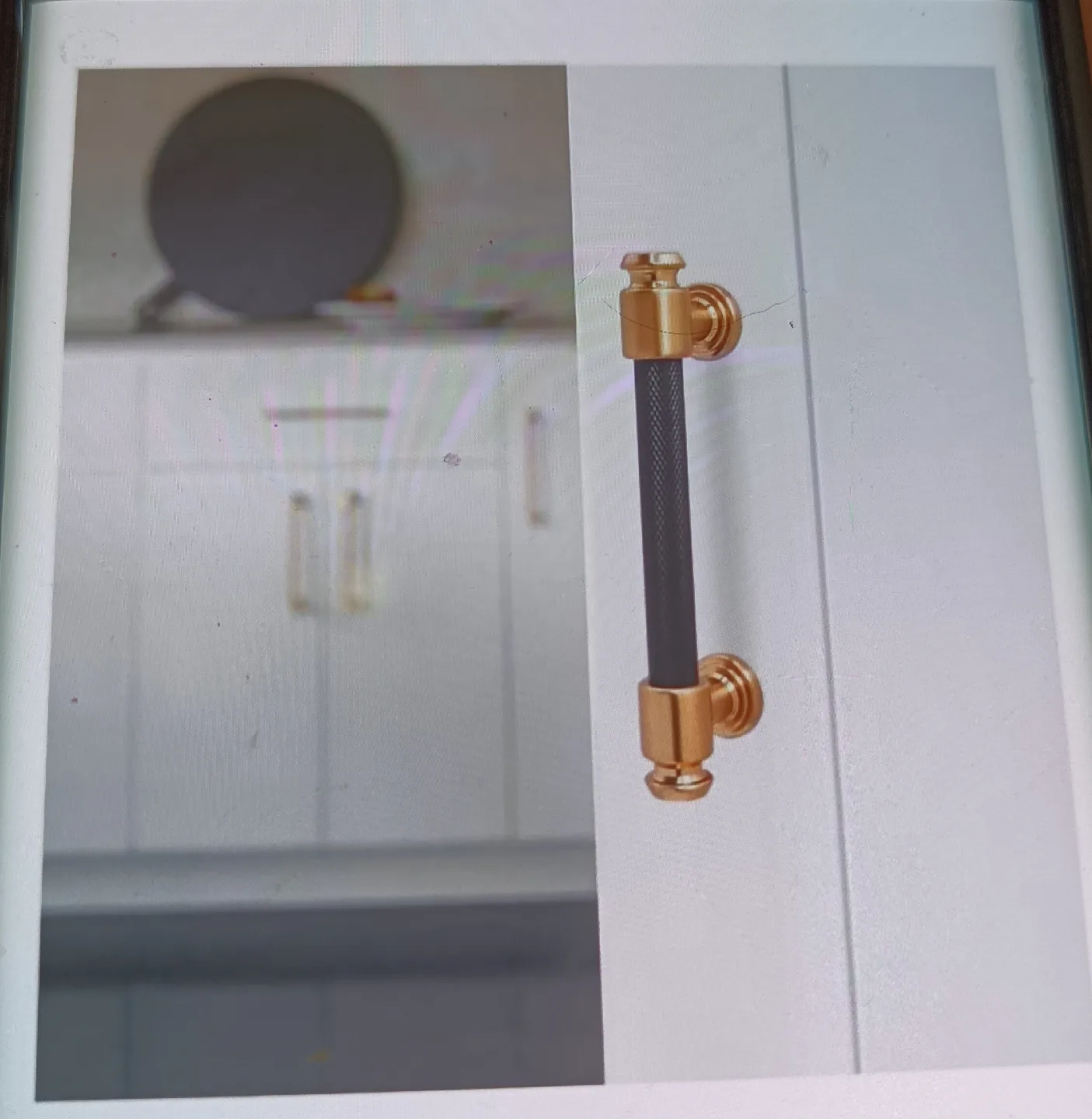 10 Pack 3.75in Black and Champagne Bronze Cabinet Handles image indicator(4)