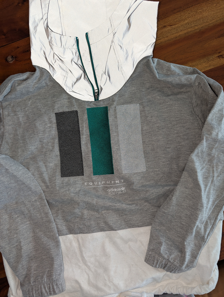 adidas Originals - EQT Hooded Pullover Windbreaker HBX size S - photo 4