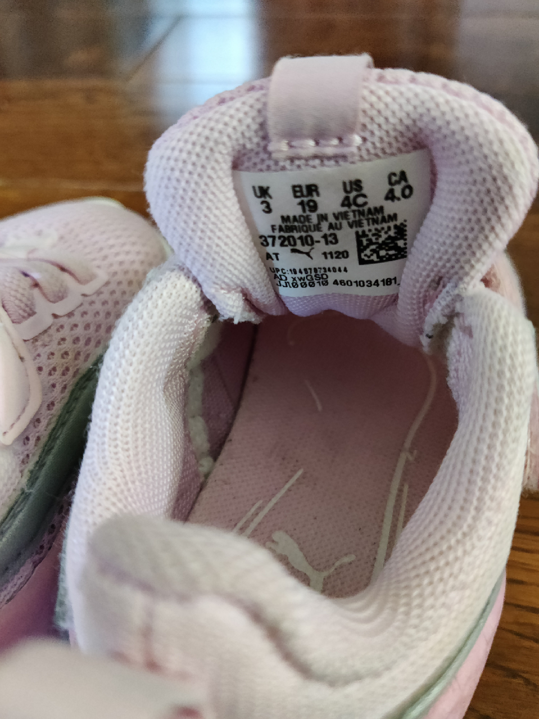 Puma Toddler Girl's Size 4C Pink Sneakers - photo 4