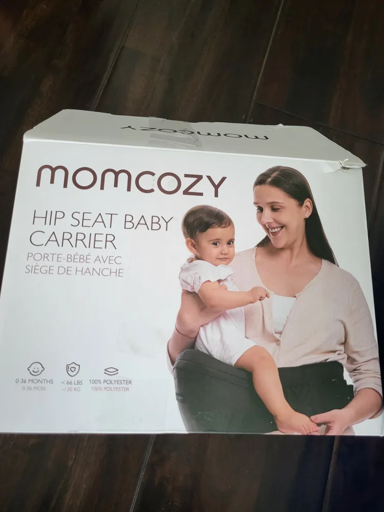 Momcozy Baby Carrier Waist Seat - Black image indicator(10)