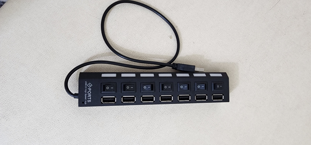 7 Ports USB 2.0 High Speed Hub 🧡