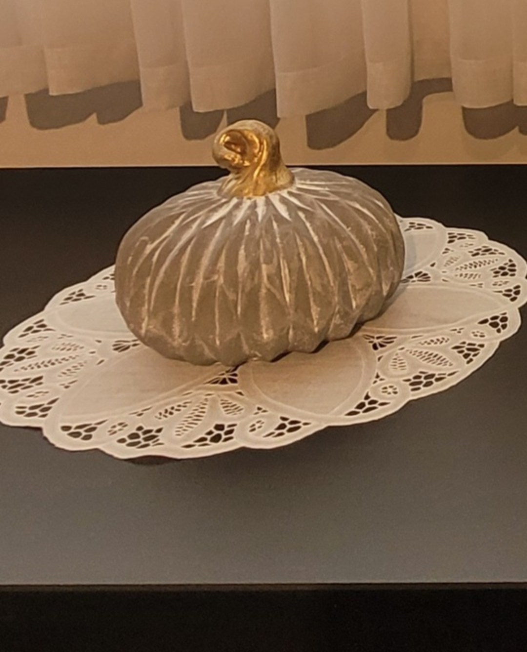 Pier 1 Faux Concrete Pumpkin 🥕(heavy weight)