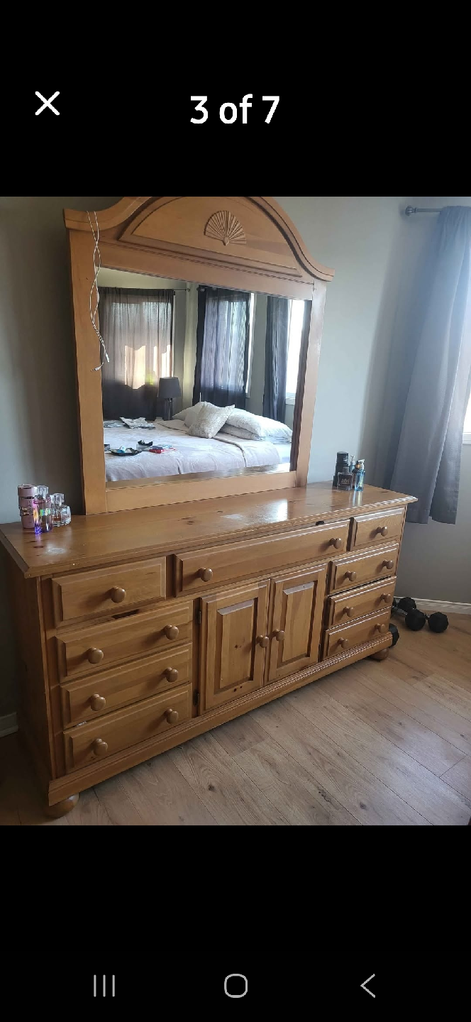 Bedroom Set, 6-piece Solid Wood - photo 4