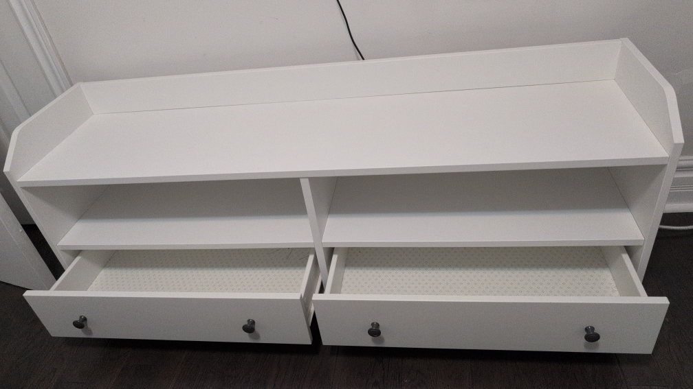 Ikea TV stand with Drawers - White - photo 2