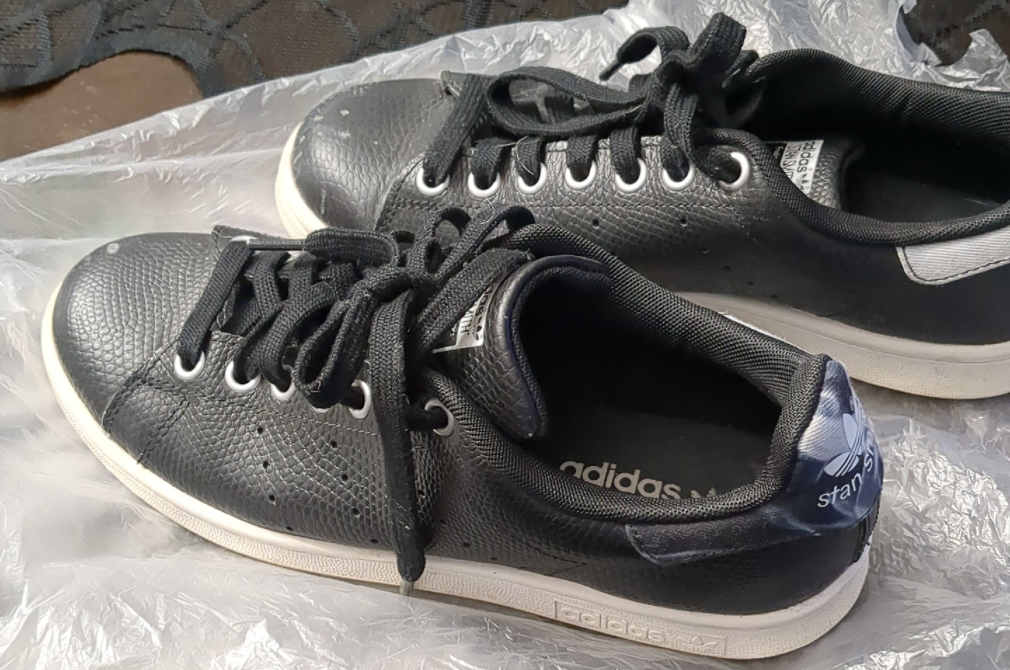 Women's Adidas Stan Smith Black Sneakers