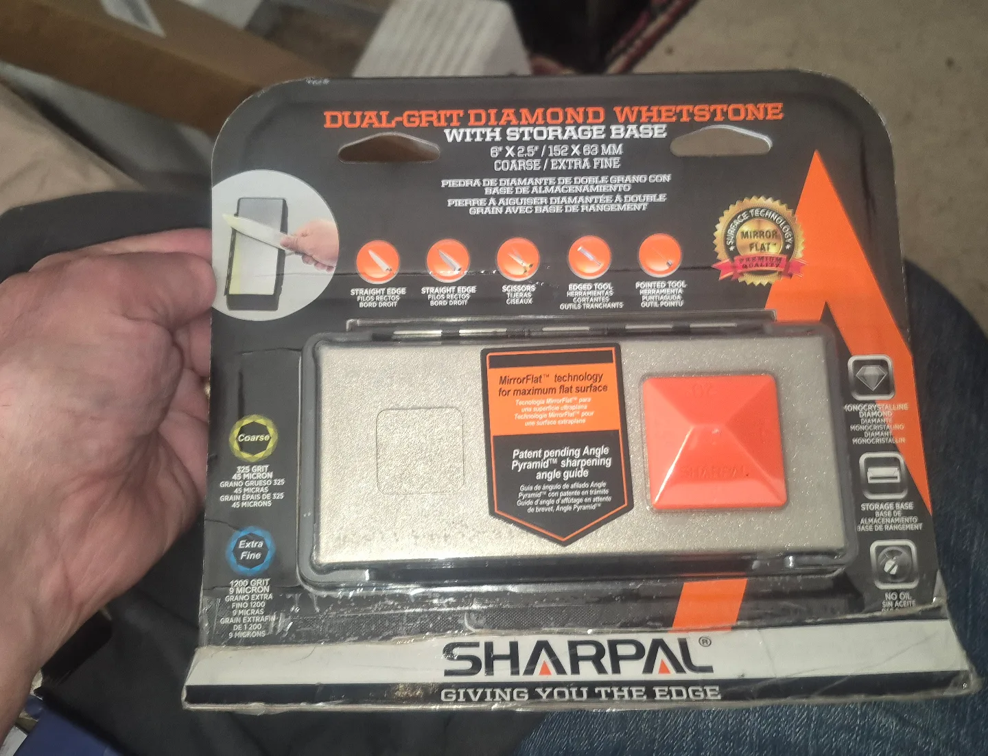 Sharpening Stone - Sharpening Whetstone with Storage Base thumbnail