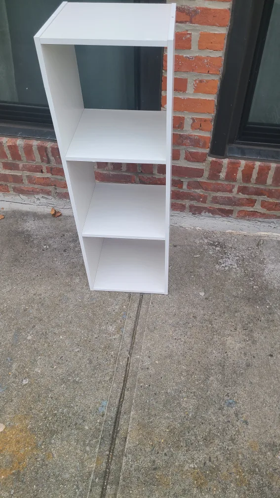 White 3-Shelf Bookcase thumbnail