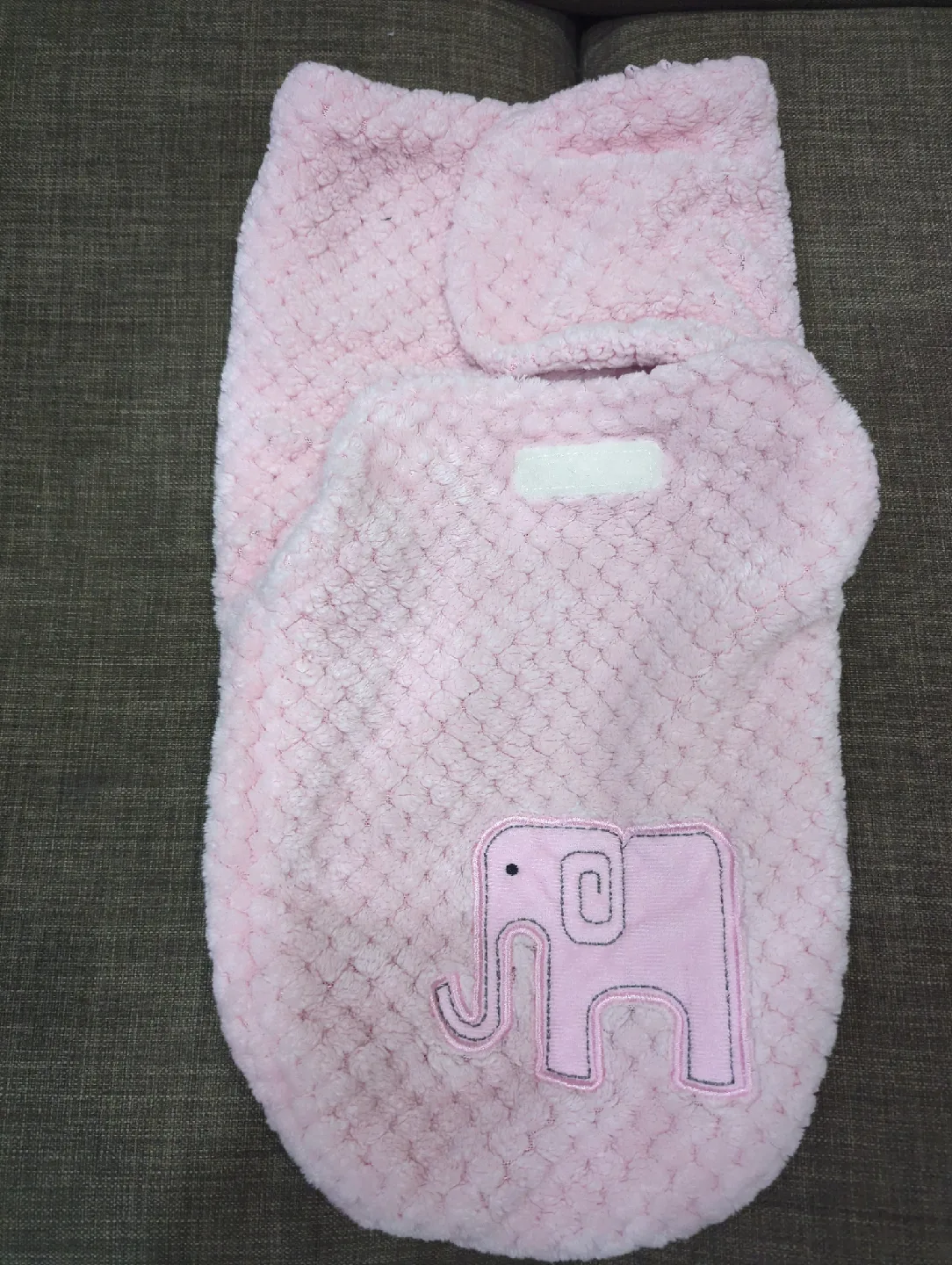 Baby Swaddle Wraps - Pink Elephant & Bear image indicator(3)