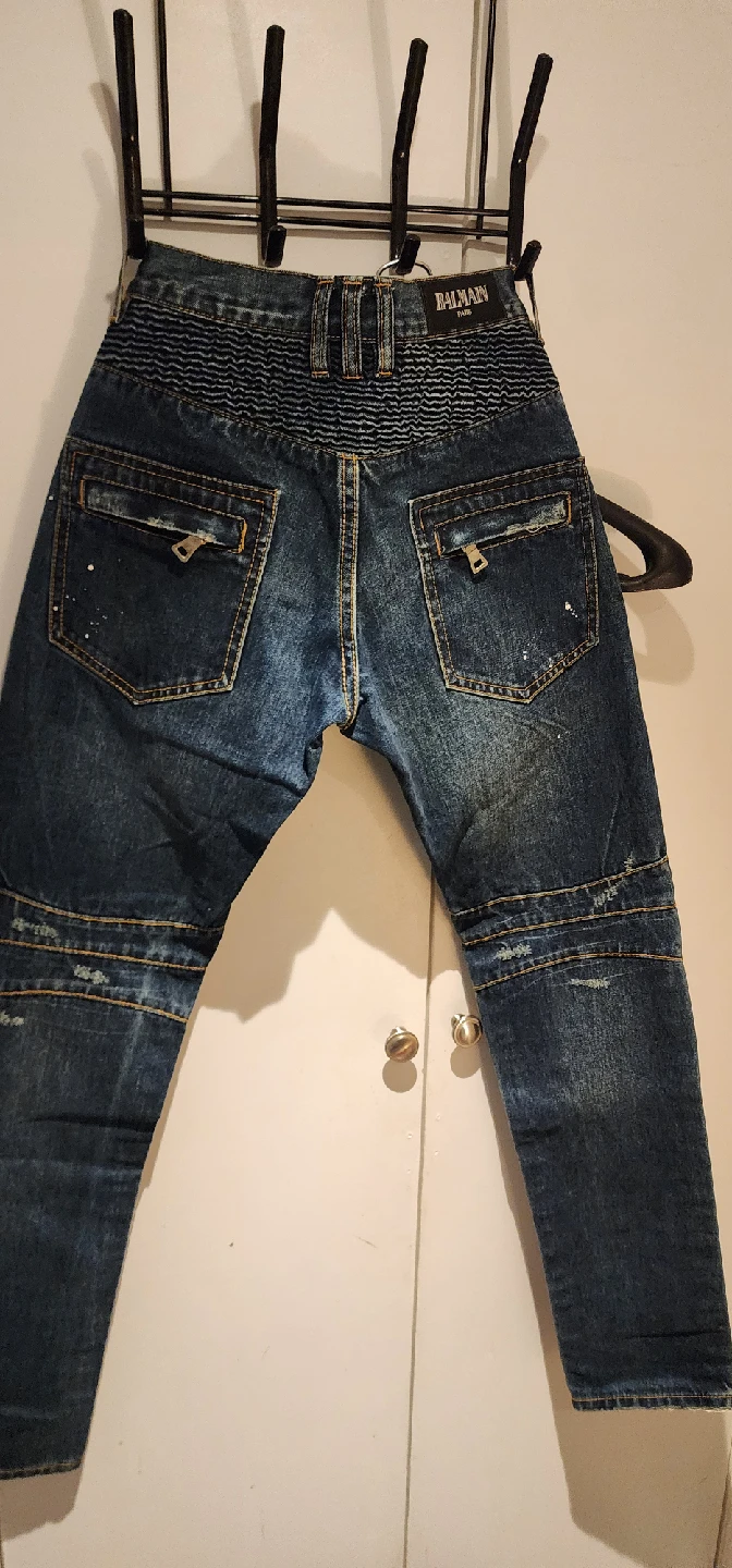 Balmain Denim Biker Jeans