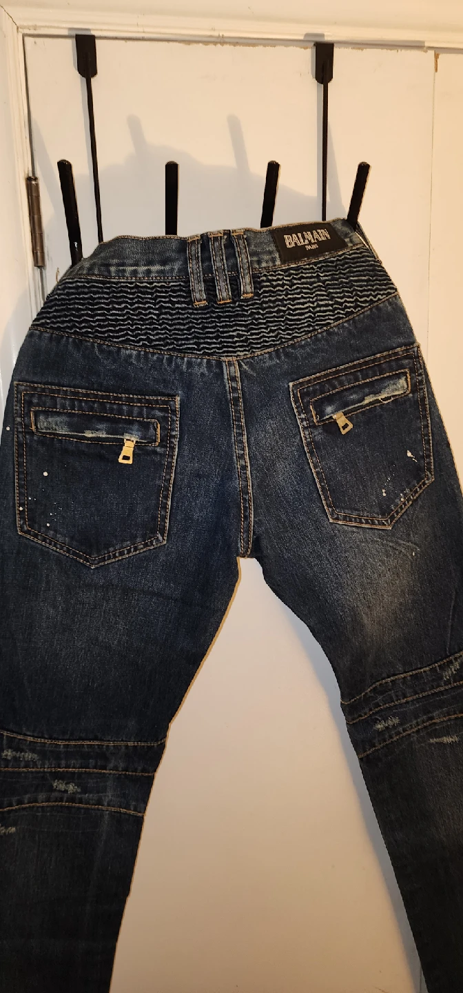 Balmain Denim Biker Jeans - photo 2