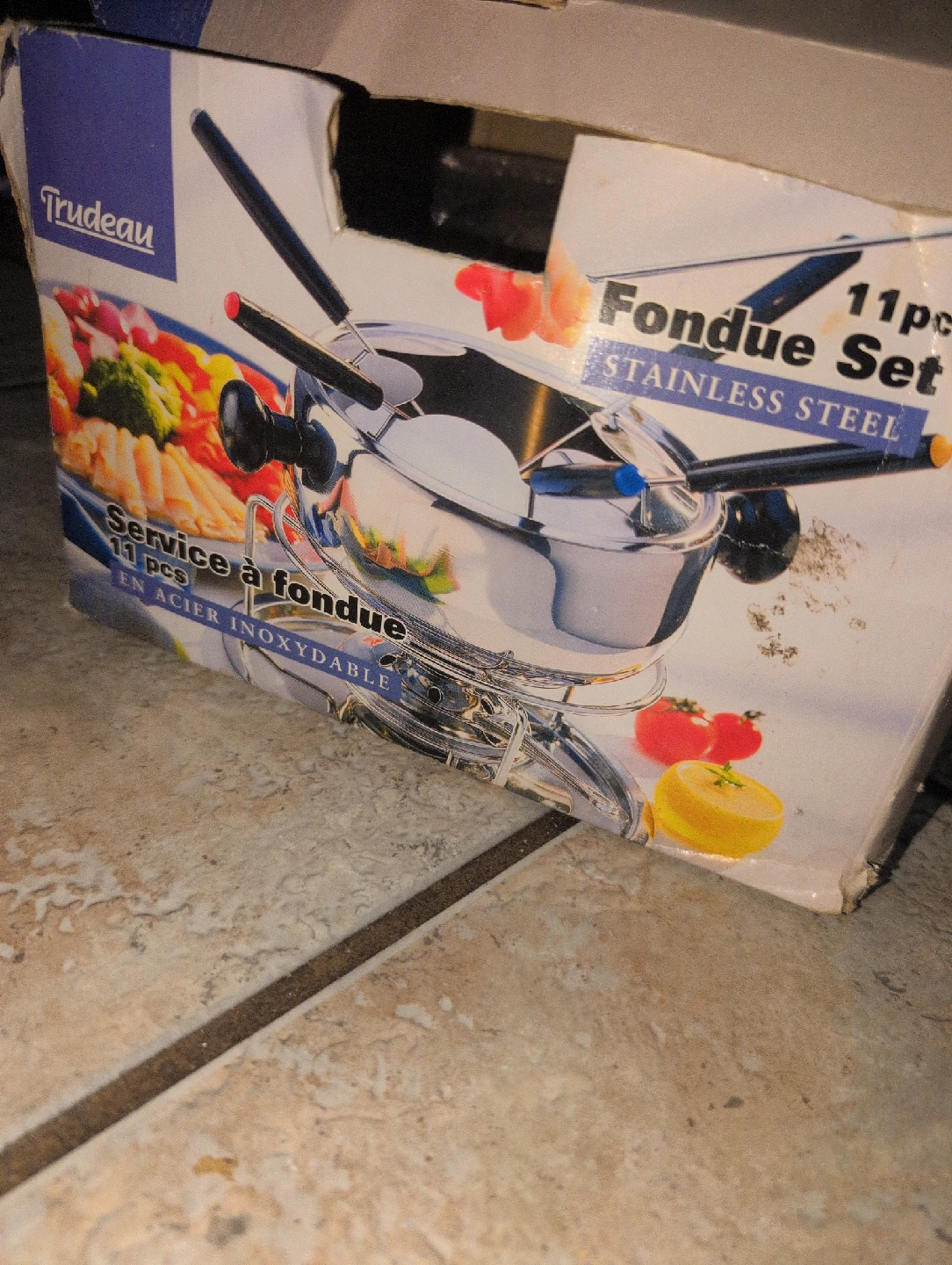 Trudeau 11-Piece Stainless Steel Fondue Set