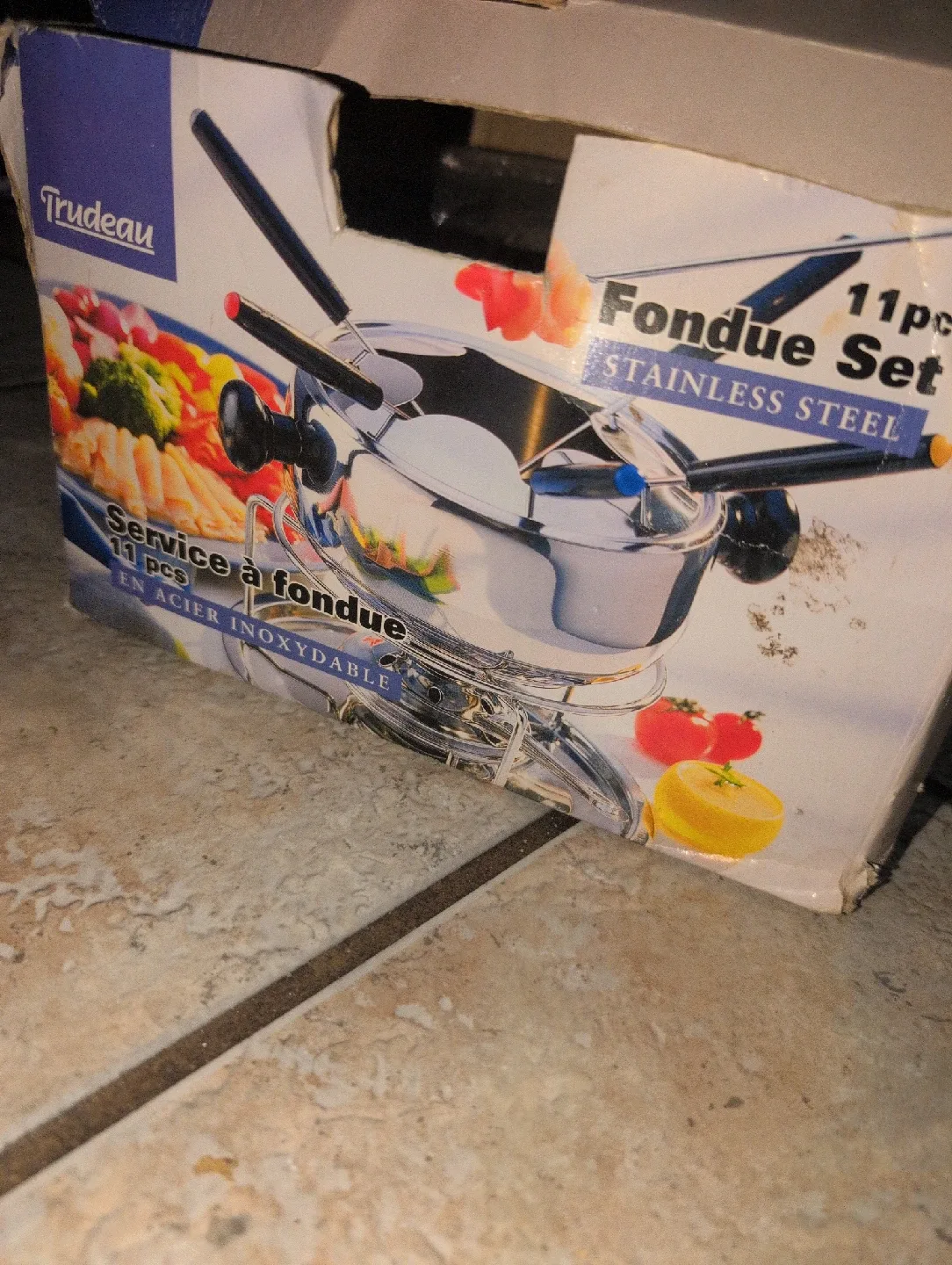 Trudeau 11-Piece Stainless Steel Fondue Set