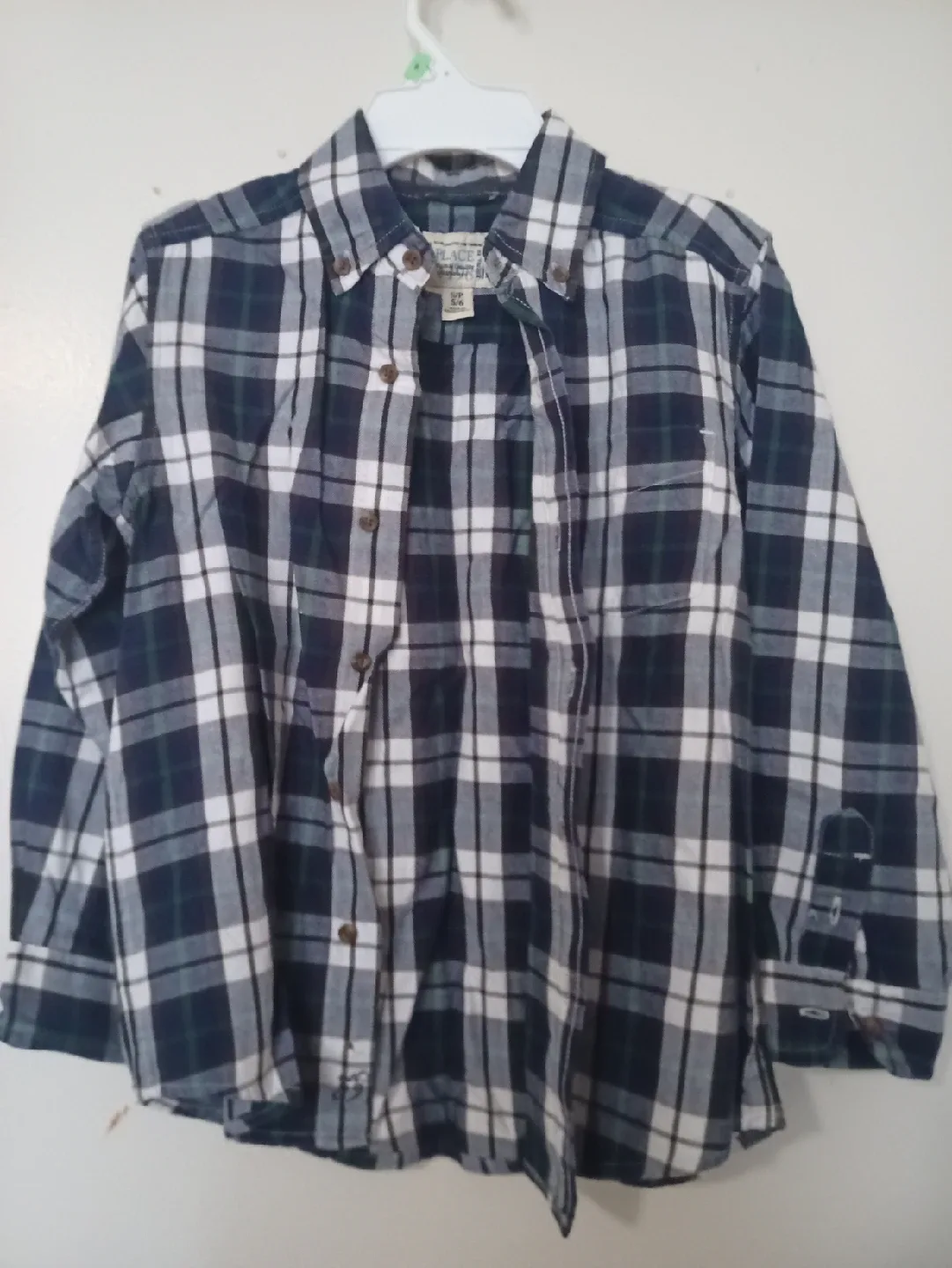 The Children's Place Plaid Shirt - Size S (5/6)