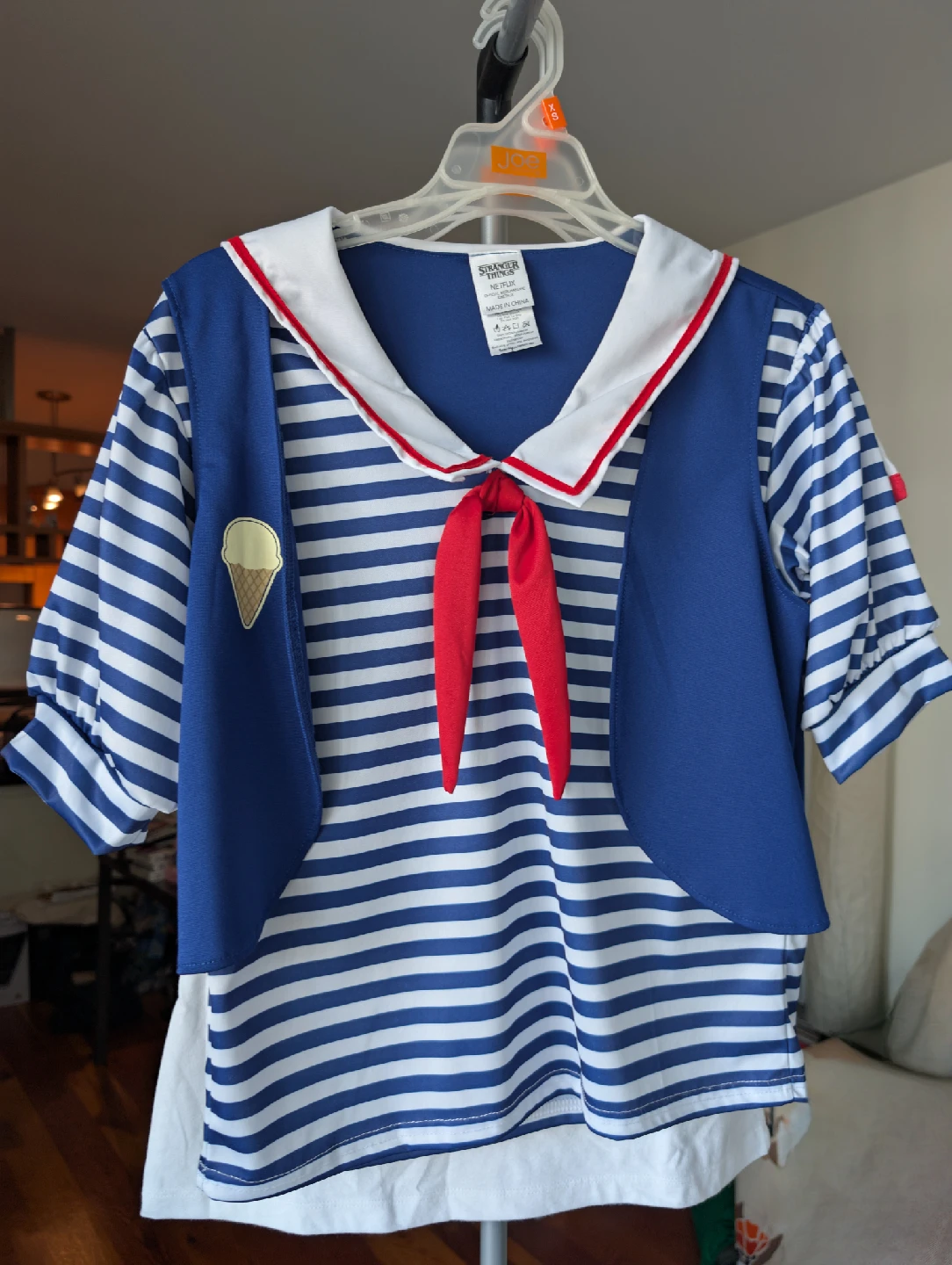 Stranger Things Scoops Ahoy Costume - Size Small - photo 4