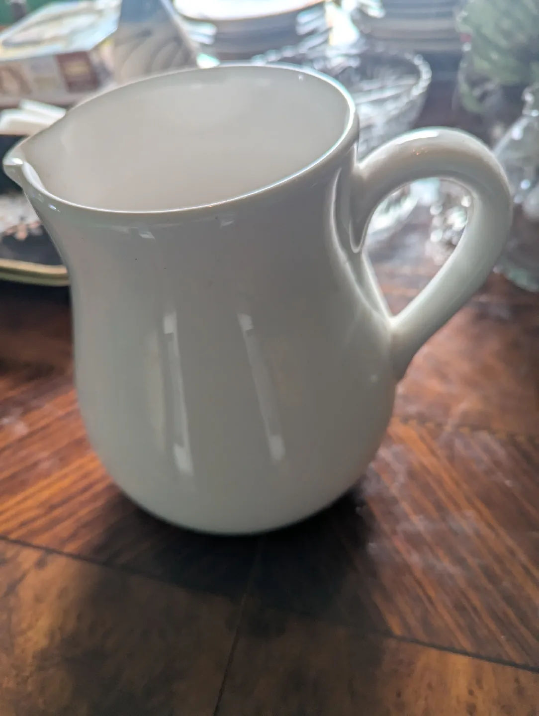 White Ceramic Pitcher