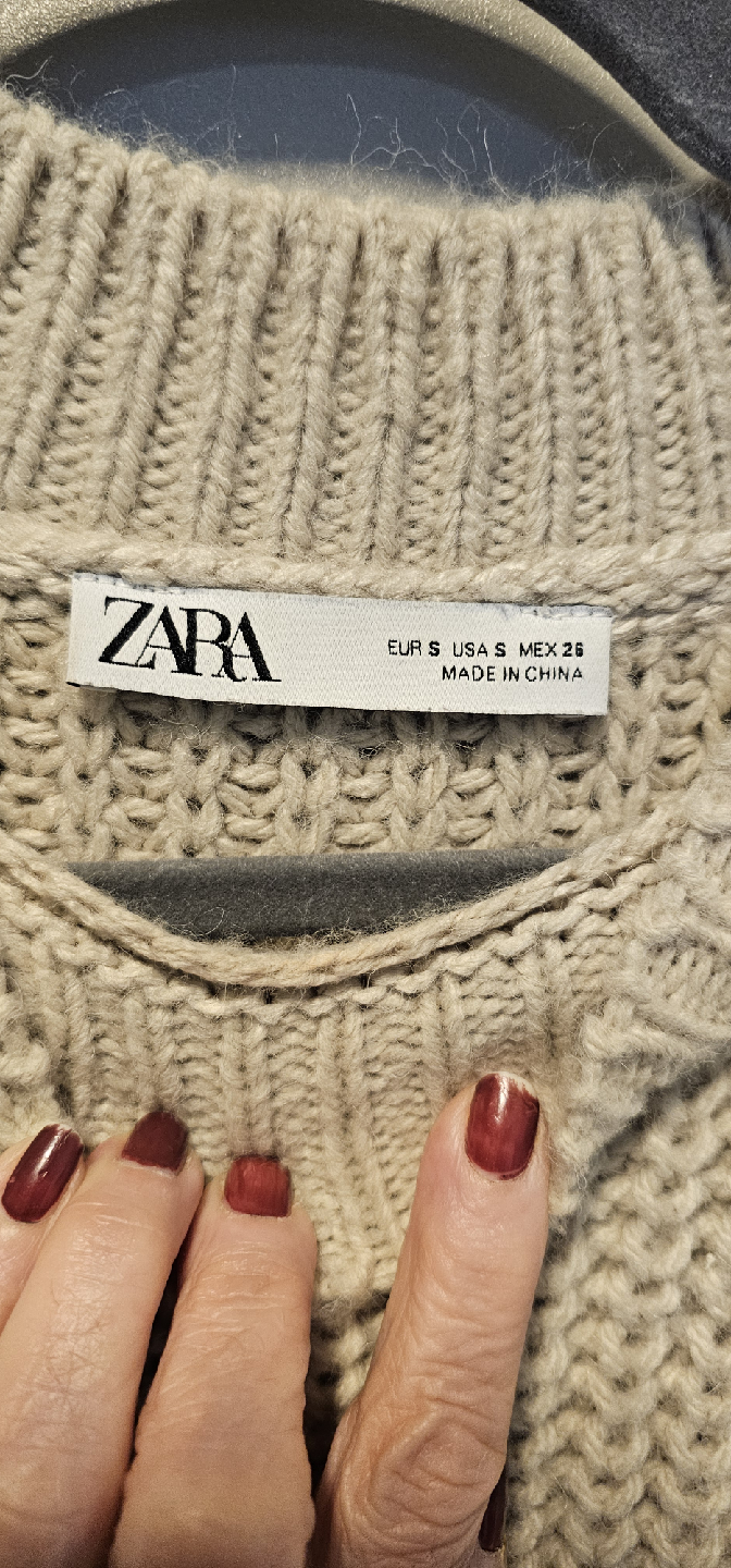 Zara Knit Sweater with Tie - Size S ❤️ - photo 2