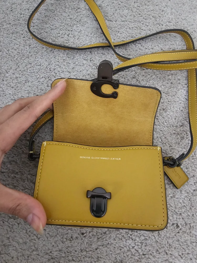 Authentic Coach Studio Mini Mustard Bag image indicator(4)