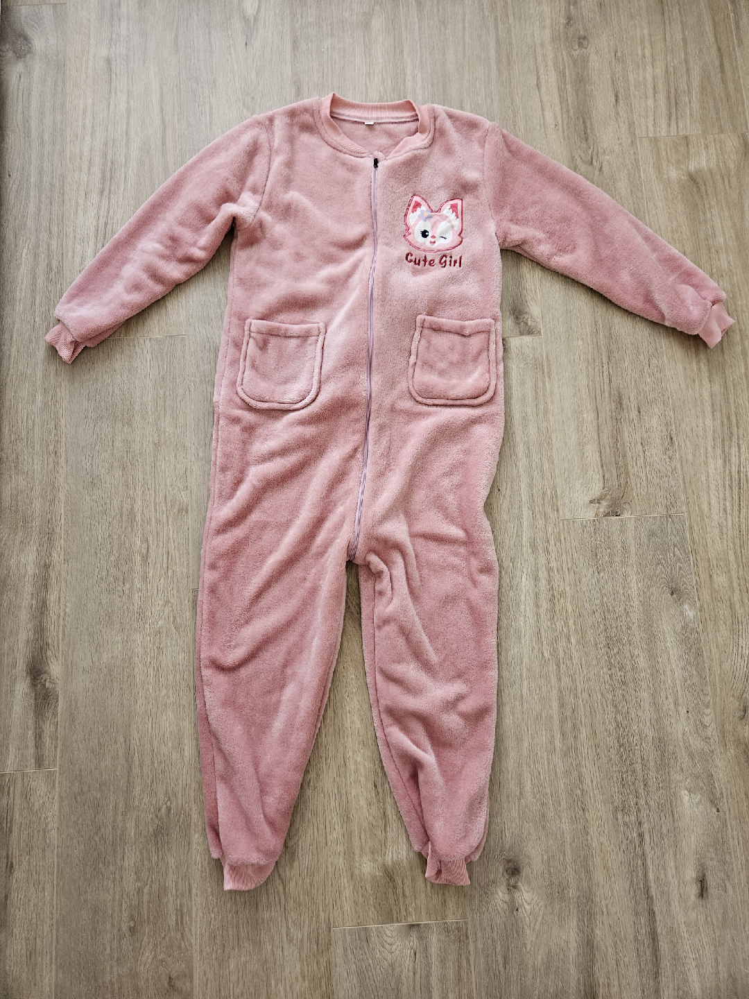 Cute Linabell Pink Fleece Onesie/ Costume size 140/150