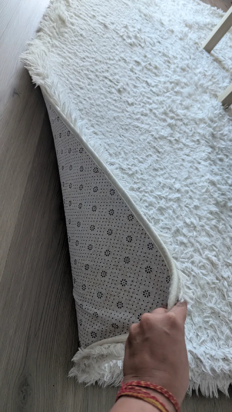 White washable rug thumbnail