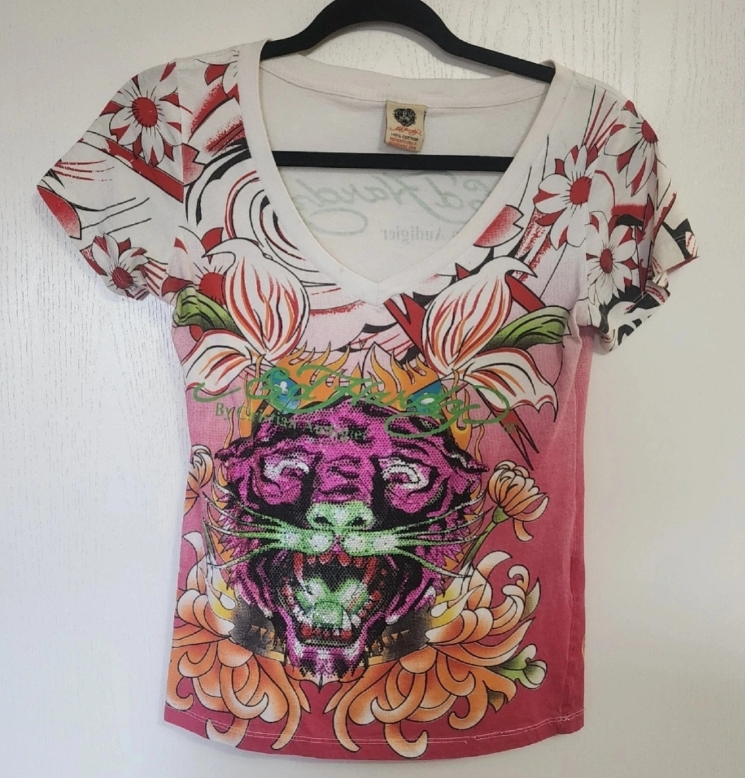 Women's Ed Hardy By Christian Audigier T-Shirt(Pickup only)