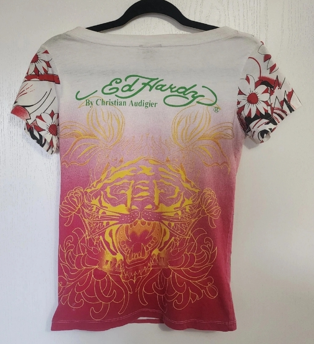 Women's Ed Hardy By Christian Audigier T-Shirt(Pickup only) - photo 2