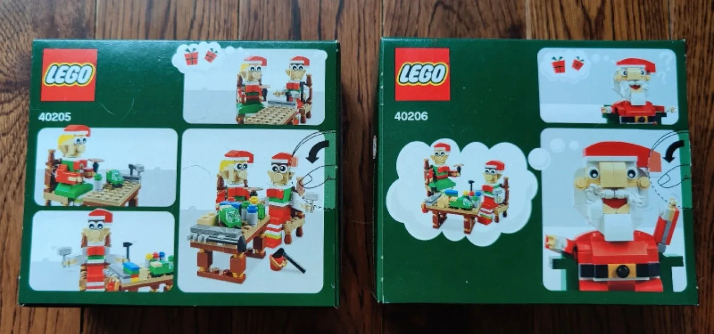LEGO 40205 & 40206 Christmas Holiday Sets (new) 🎄🎅 🎁 image indicator(2)