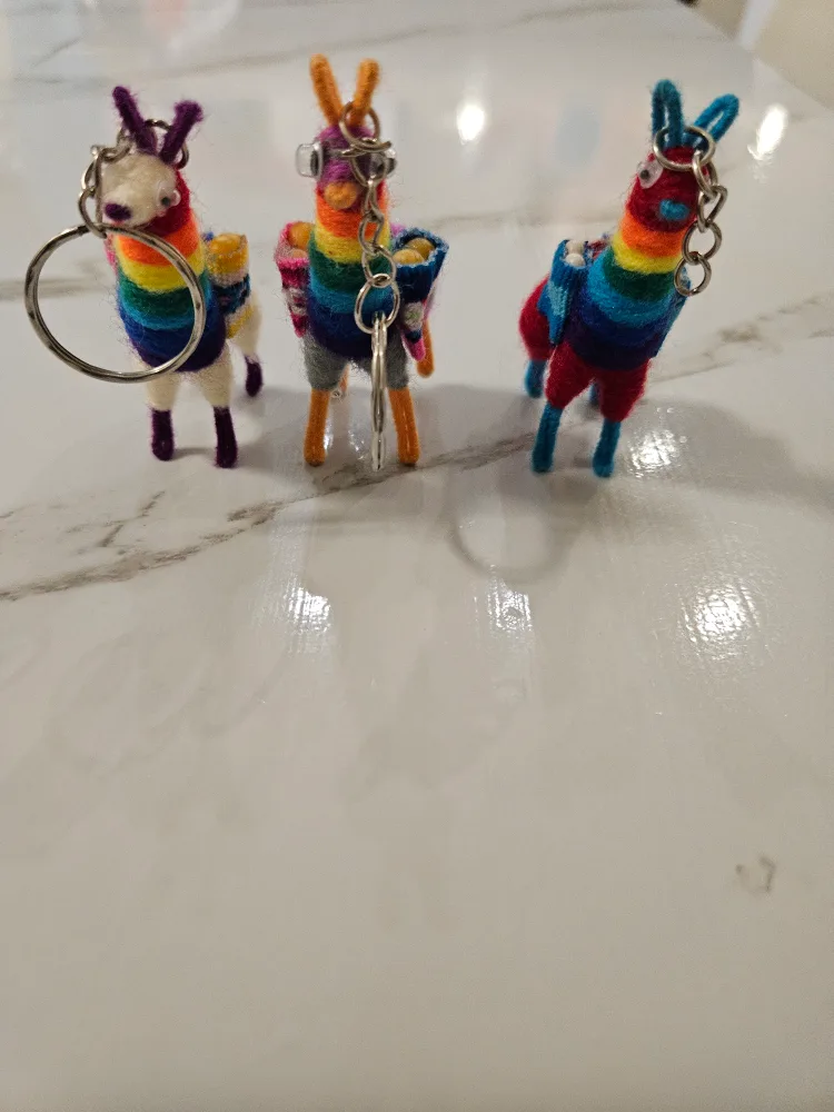 Handmade Llama Keychain Set image indicator(2)