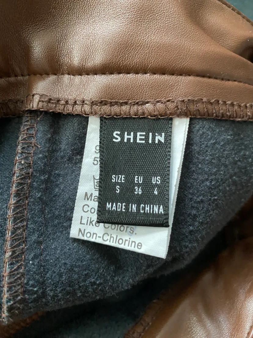 High waist PU leather pants size S image indicator(5)