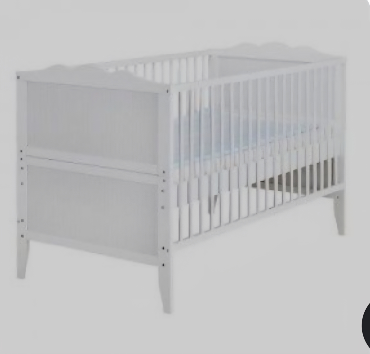 Ikea White Baby Crib