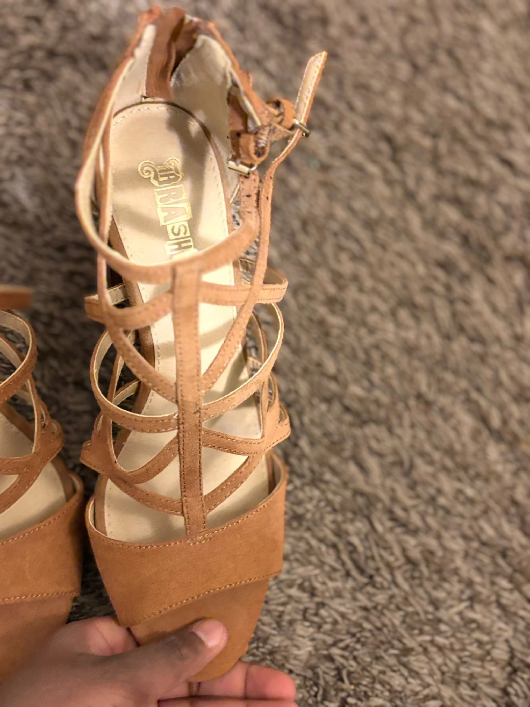 TRASH Strappy Heels - Size 9