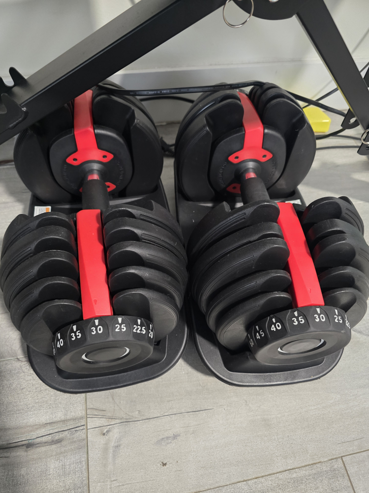 Adjustable Weight Bench with Dumbbells - photo 4