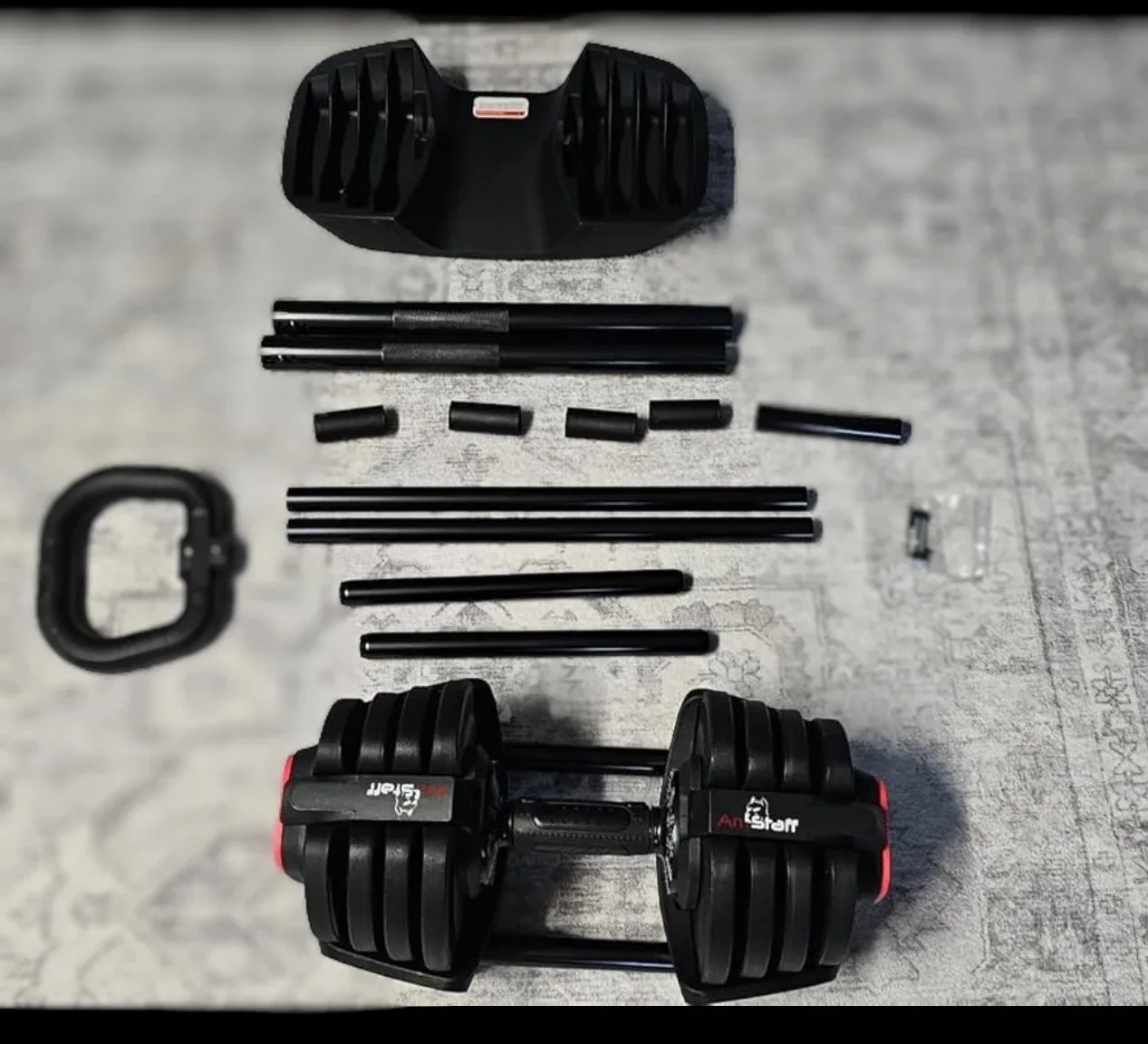 3-in-1 Adjustable Dumbbell/Kettlebell/Barbell Set image indicator(2)