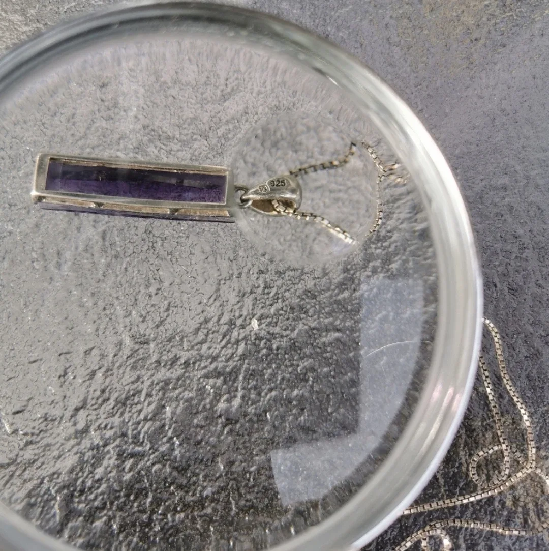 Gem Stone Sterling Silver Necklace image indicator(5)