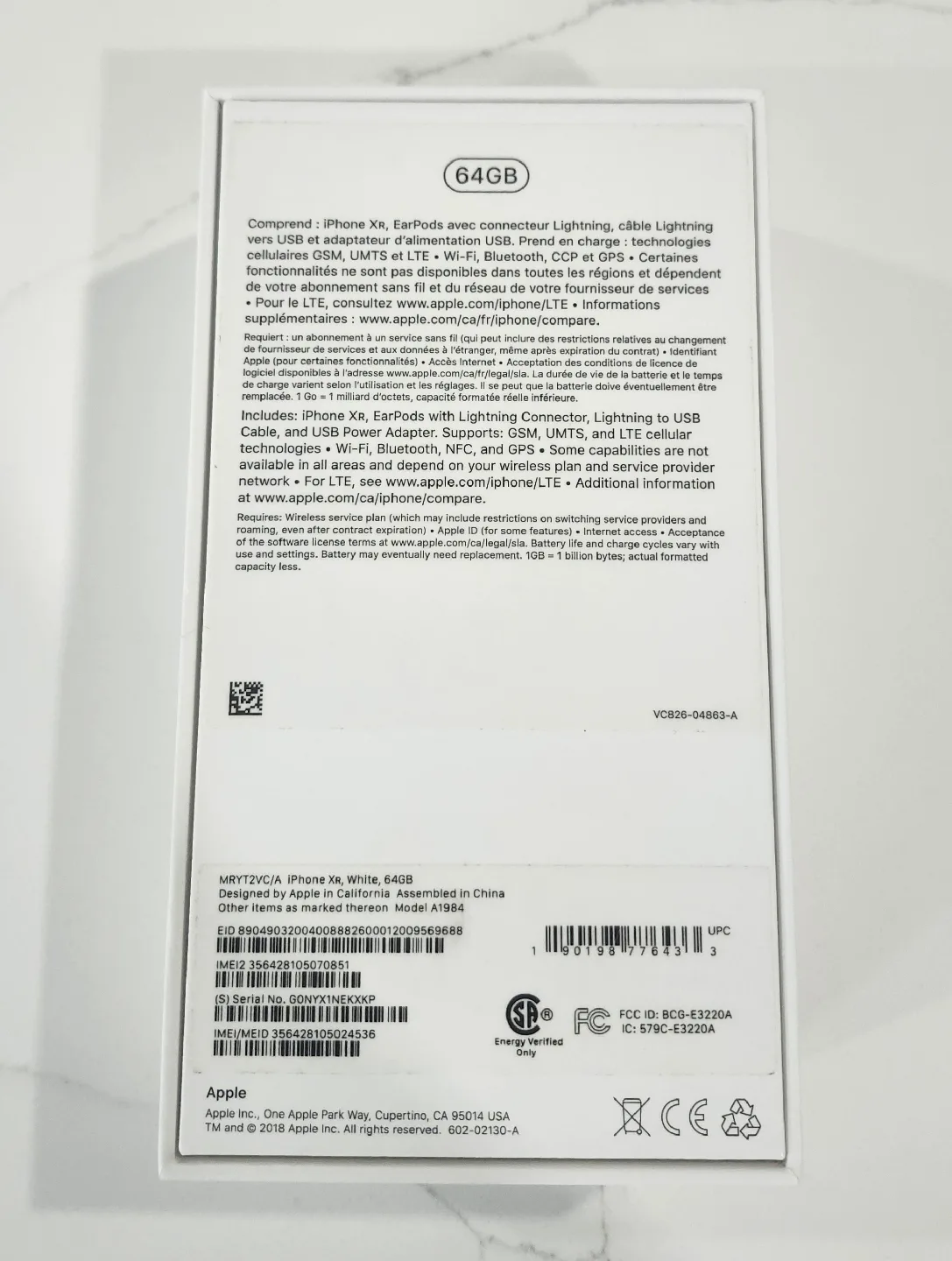 Apple iPhone Xr 64GB White Unlocked image indicator(4)