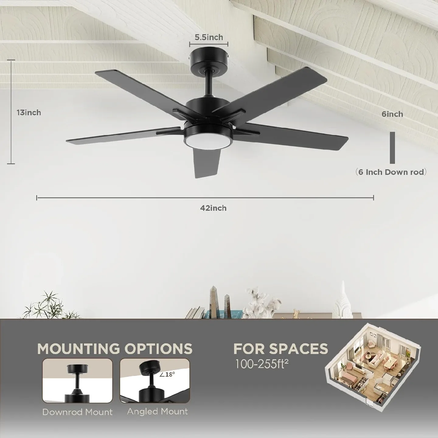 Ceiling Fan with Light Remote BNIB image indicator(7)