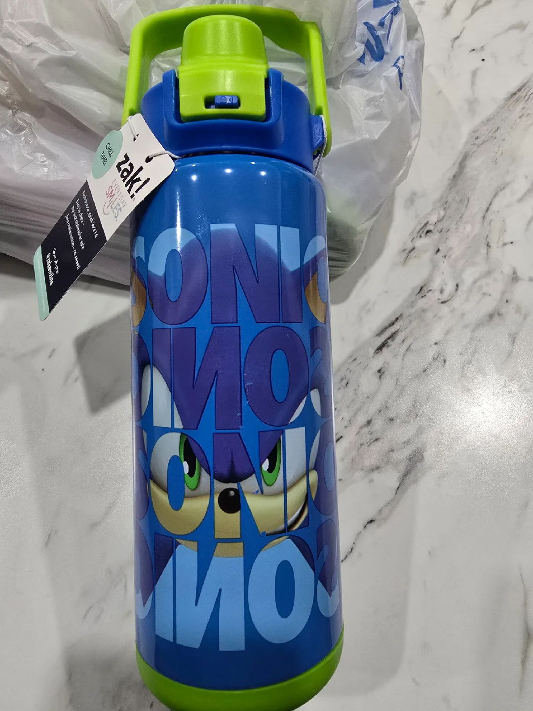 Zak! Everyday Smiles Sonic Water Bottle 20 oz - New thumbnail