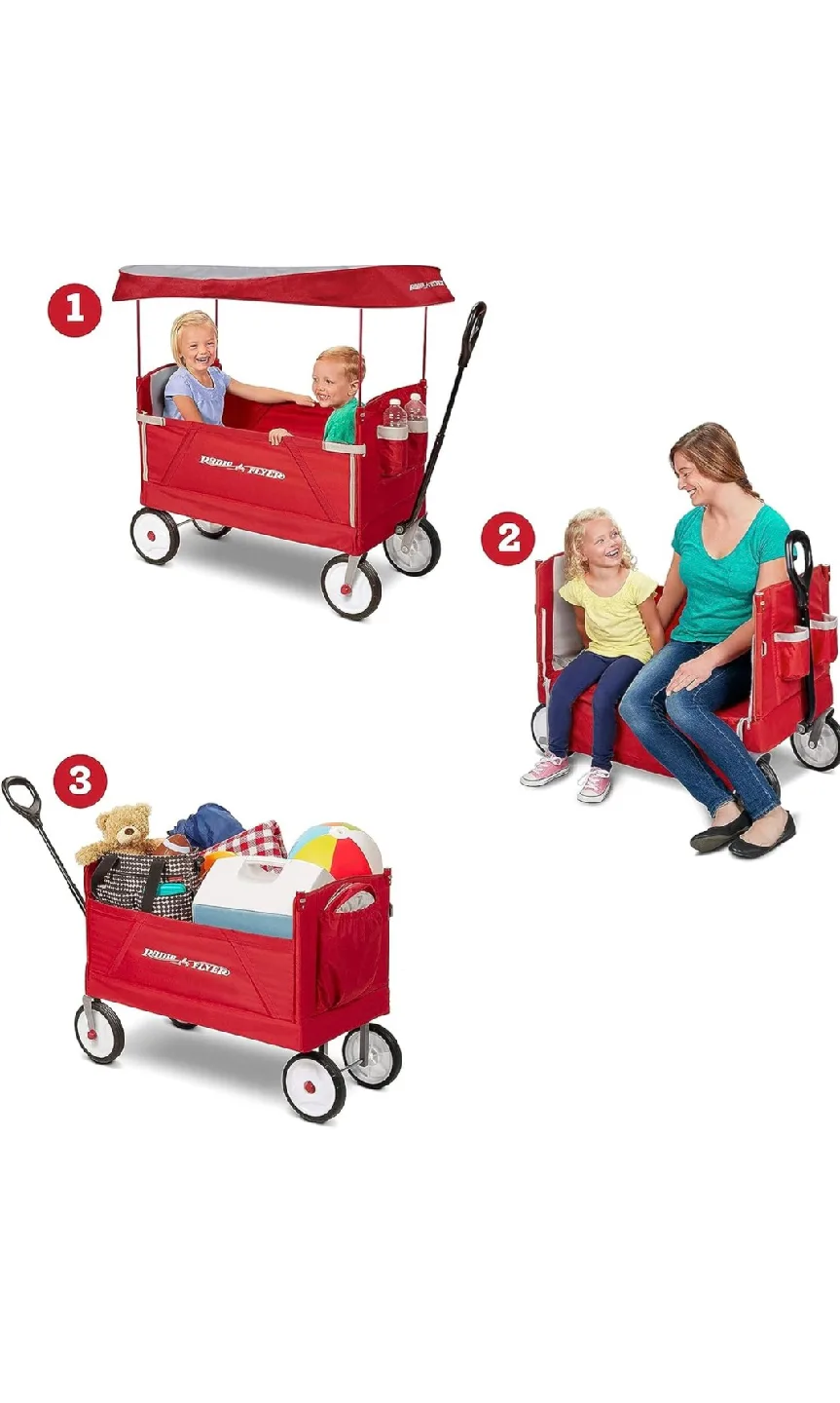 Radio Flyer 3-in-1 EZ Folding Wagon image indicator(4)