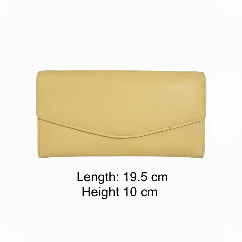 New Yellow Leather Wallet image indicator(3)