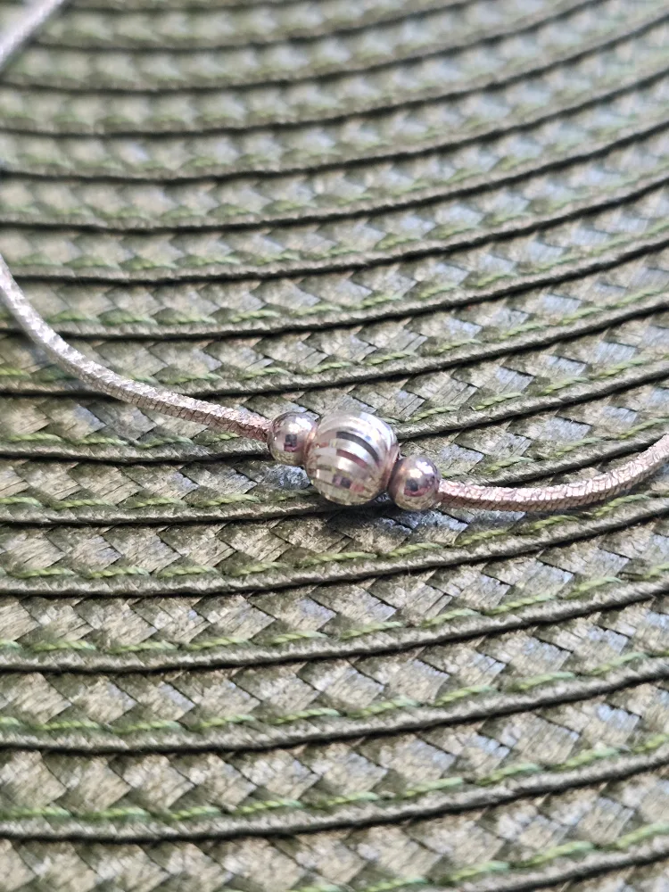 18"Silver Necklace Stamped 925 Italy image indicator(2)