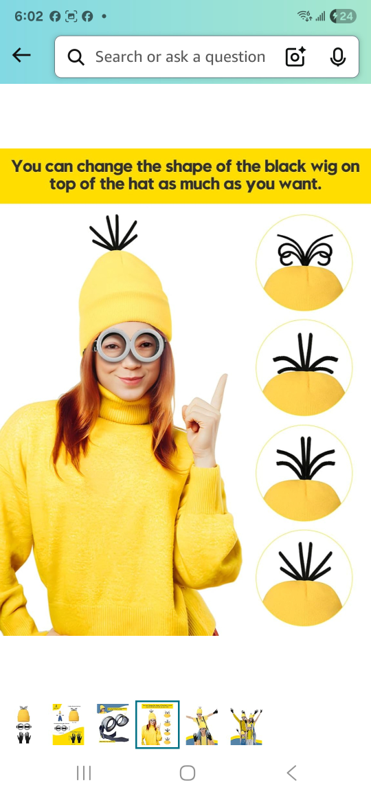 Minion Hat, Goggles, and Gloves Set - photo 2