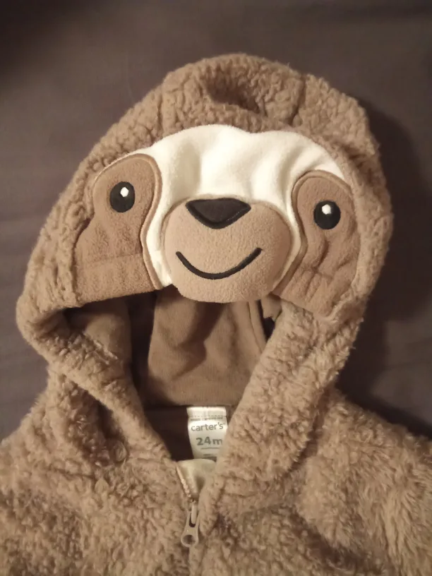 Carter's Sloth Jacket/ Costume - Size 24 Months image indicator(2)