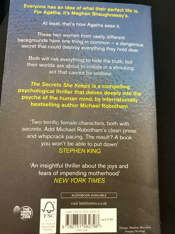 The Secrets She Keeps by Michael Robotham - photo 2