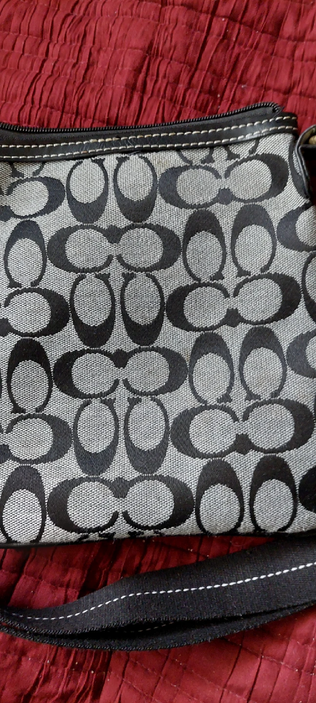 Coach Crossbody Purse - Black & Grey - photo 3