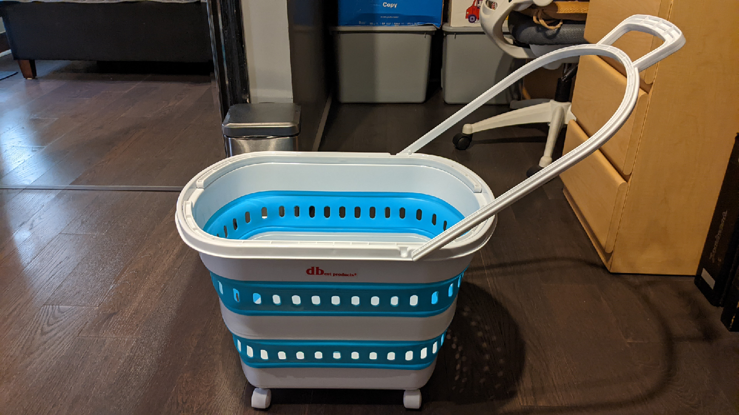 go cart basket blue