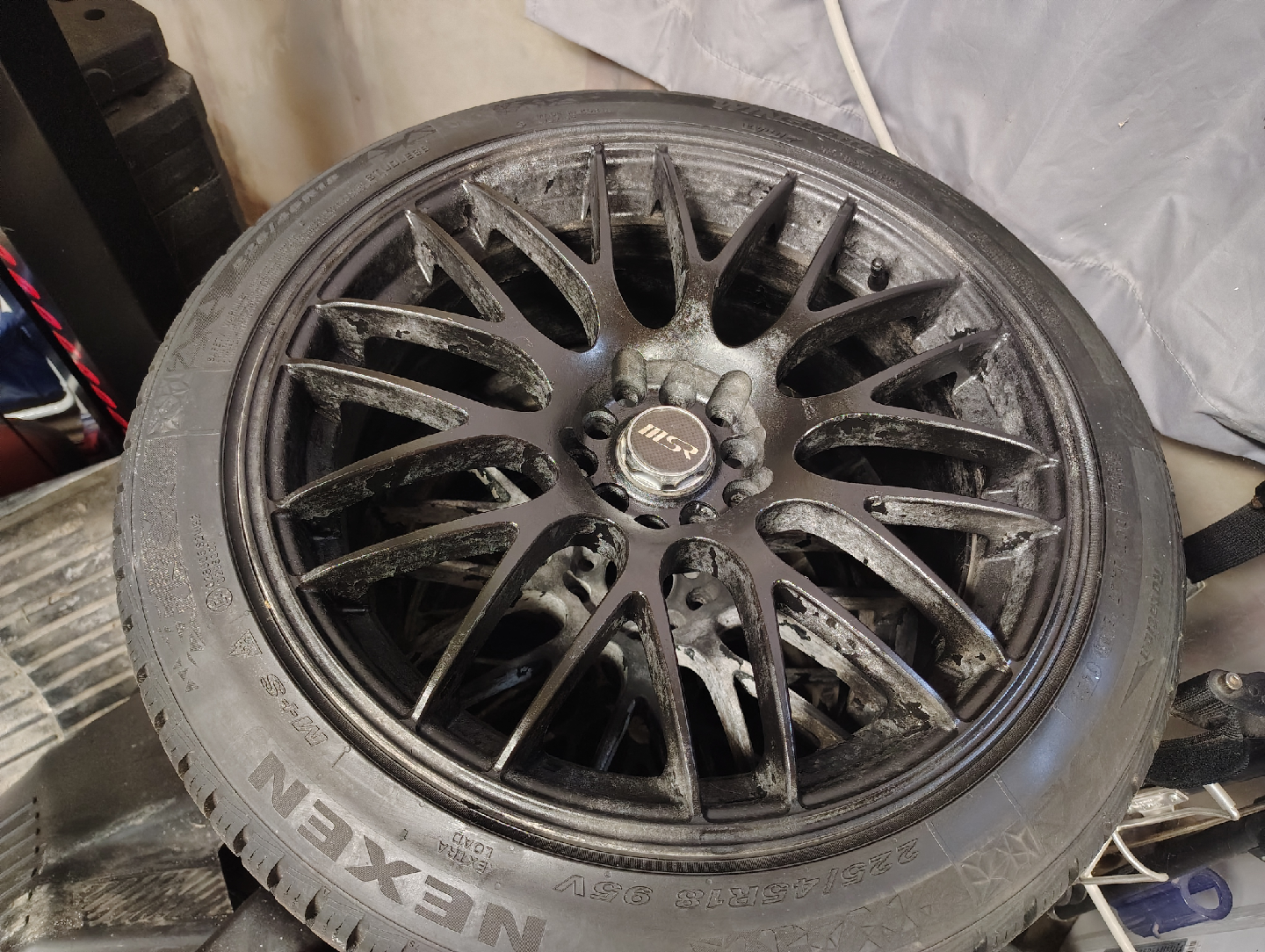 Nexen 225/45R18 95V Winter Tires on MSR Rims