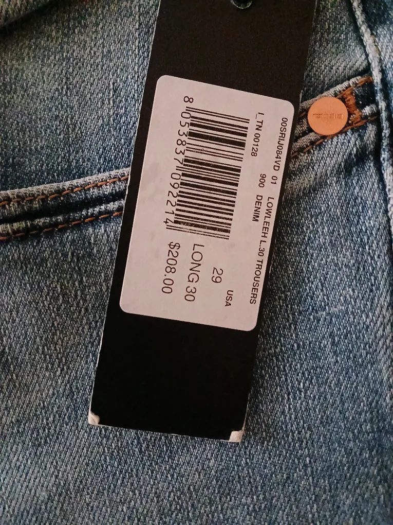 Diesel Slim- Bootcut Low Waist Jeans W29 image indicator(3)