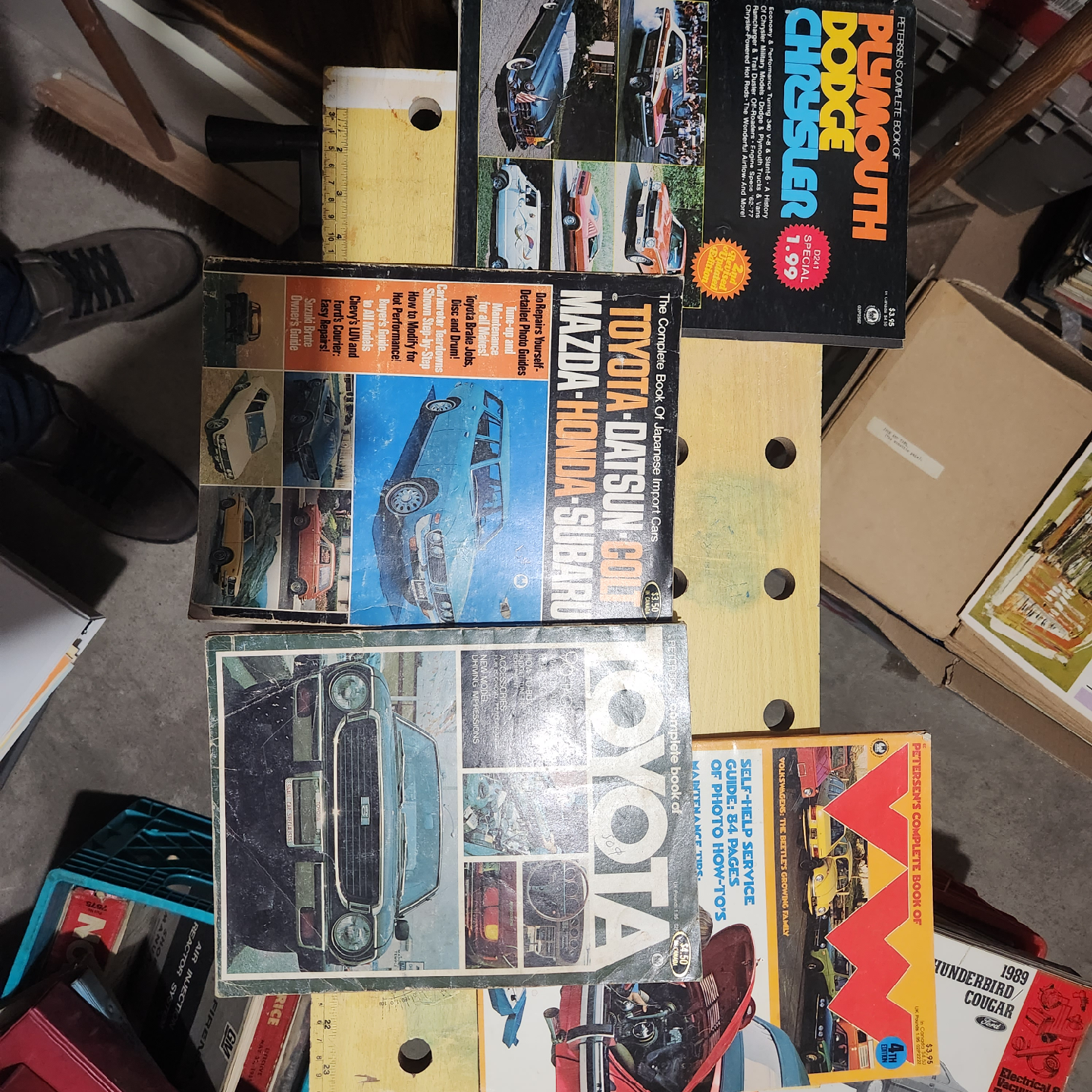 Vintage Car Repair Manuals - Toyota, Datsun, VW, Chrysler